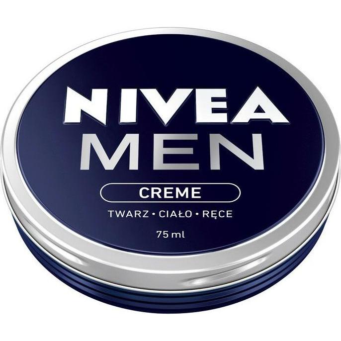 Nivea Men Crema Mani, Men Creme Krem Do Twarzy, Ciała I Rąk 75Ml (75 Ml)