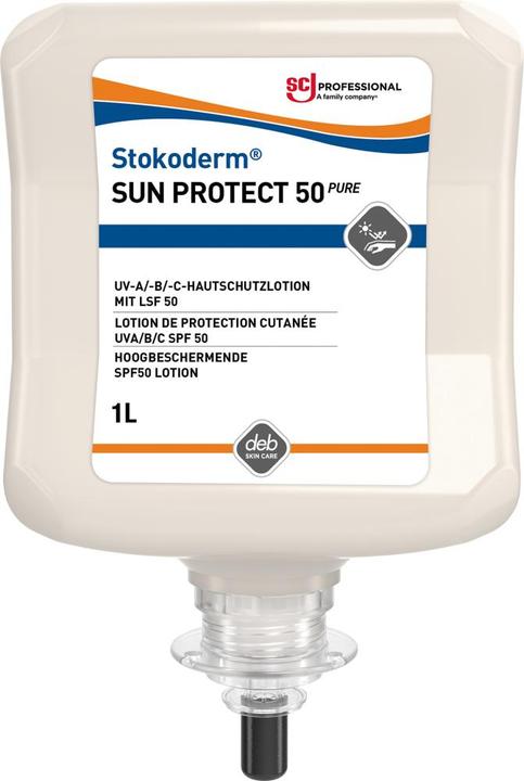 Produktbild Stoko UV-Hautschutzcreme derm Sun Protect 50 PURE (Sonnencreme, SPF 50, 1000 ml, 1060 g)