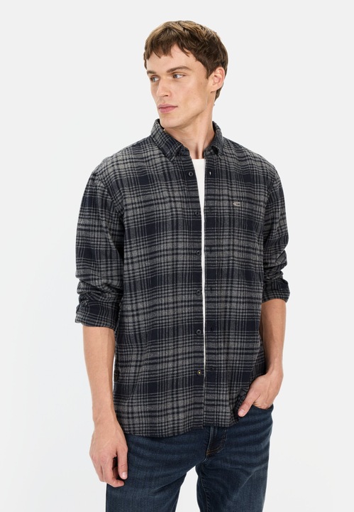 Produktbild Camel Active Langarmhemd mit Karomuster (3XL)