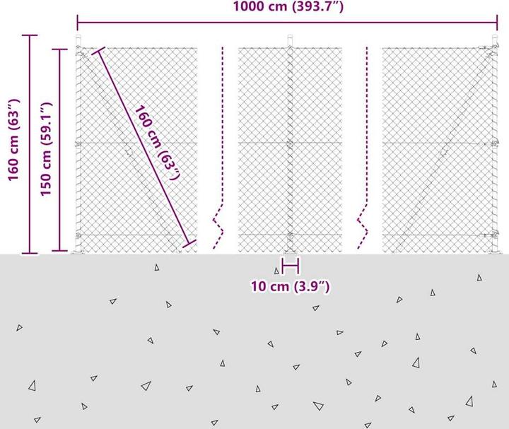 Produktbild vidaXL Zaunpfosten