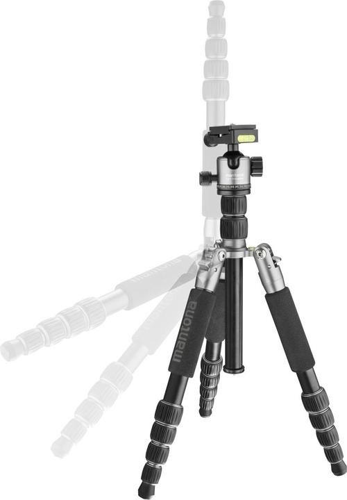 Produktbild mantona light traveller Reisestativ schwarz/grau (Metall)