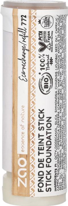 Actual product image ZAO Foundation Stick Refill (Beige Dore, Golden beige)