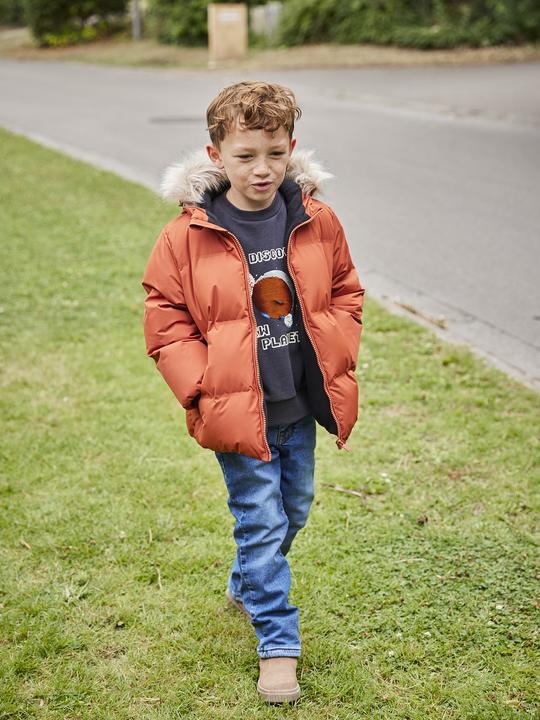 Actual product image Vertbaudet Warme Jungen Winterjacke mit Handschuhen und Recycling-Wattierung (110)