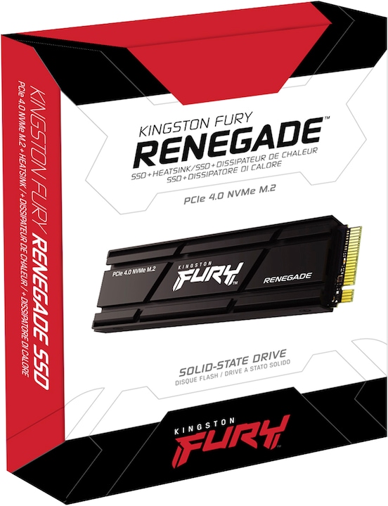 Produktbild Kingston FURY Renegade mit Kühlkörper (2000 GB, M.2 2280)