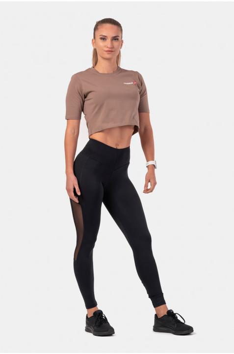 Immagine prodotto Nebbia Crop Top minimalista con logo 600 marrone (S)