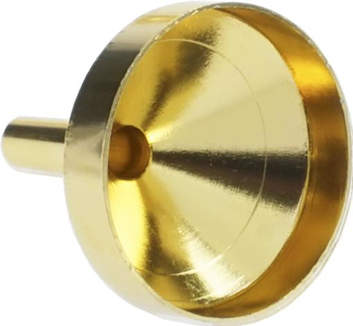 Actual product image Perfume funnel, aluminium, gold-coloured, Ø 2.5 cm, height: 3 cm