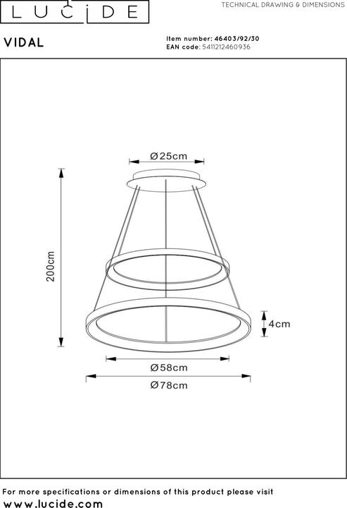 Produktbild Lucide Vidal (2080 lm)