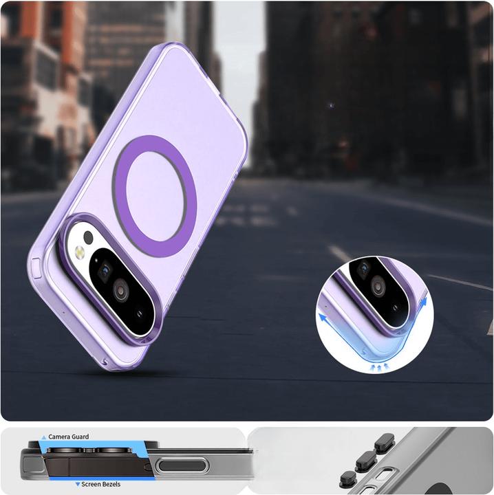 Actual product image Cover-Discount Google Pixel 10 / 10 Pro - Acryl-Handyhülle mit Magnet und Farbakzent (Google Pixel 10 Pro, Google Pixel 10)