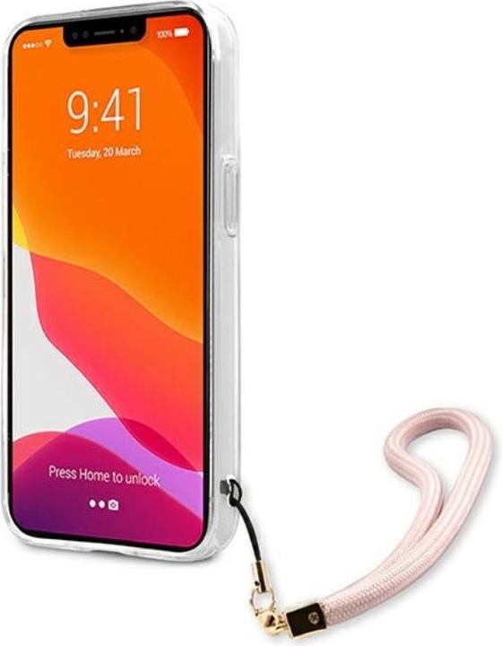 Produktbild Guess Hard Cover Marble Stripe with Strap (Apple iPhone 13 mini)