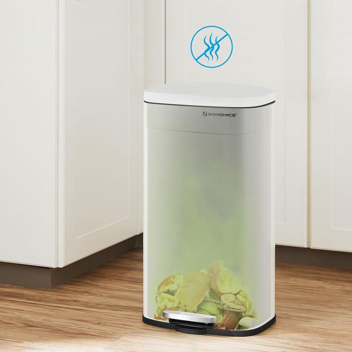 Immagine prodotto Songmics Cestino per rifiuti da 50,0 l bianco (50 l)