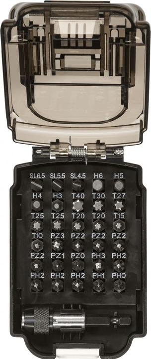 Produktbild Makita Bit-Set (PH0, PH, PH1, PH2, PH3, PZ0, PZ1, PZ2, PZ3, T10, T15, T20, T25, T27, T30, T40, H3, H4, H5, H6, SL 1.2 x 6.5, SL 0.8 x 5.5, SL 0.6 x 4.5)