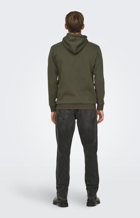 Produktbild Only & Sons Normal geschnitten Kapuze Sweatshirt Kapuzenpullover (S)