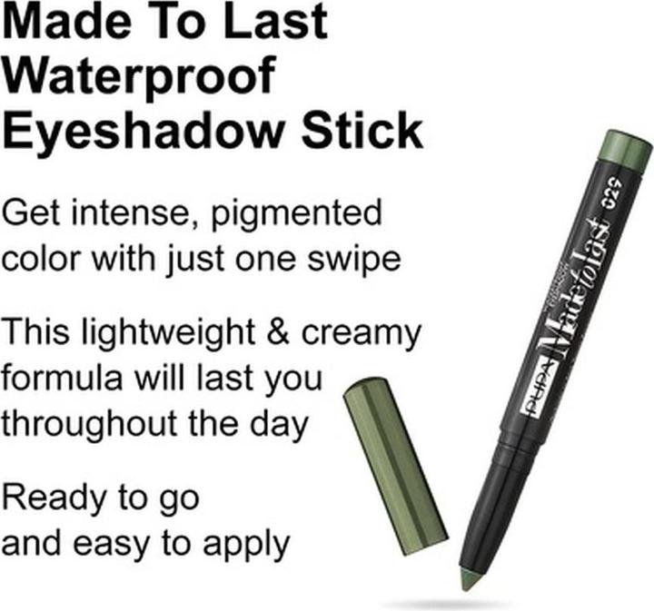 Actual product image Pupa Milano Pupa - Made To Last Waterproof Eyeshadow 1.5 g 029 Seaweed (029)