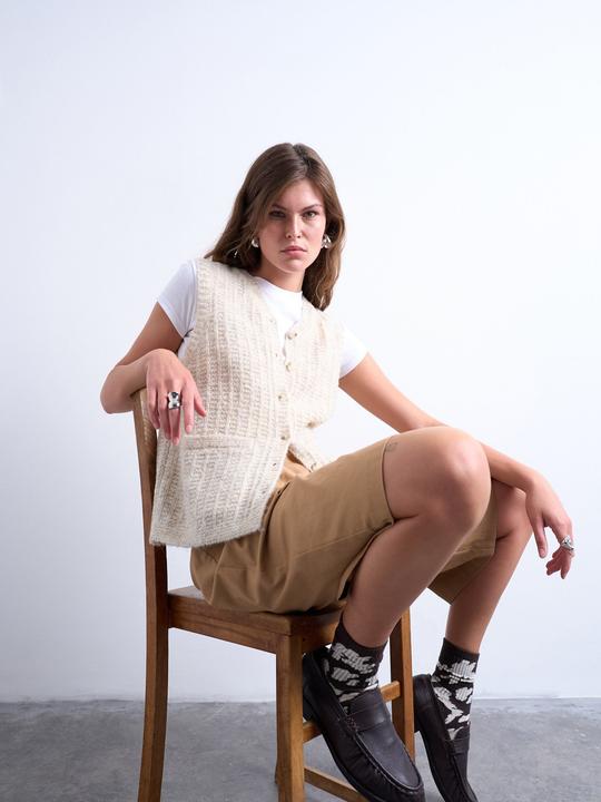 Immagine prodotto Spokey Normal geschnitten V-Ausschnitt Strickweste Weste (XS)