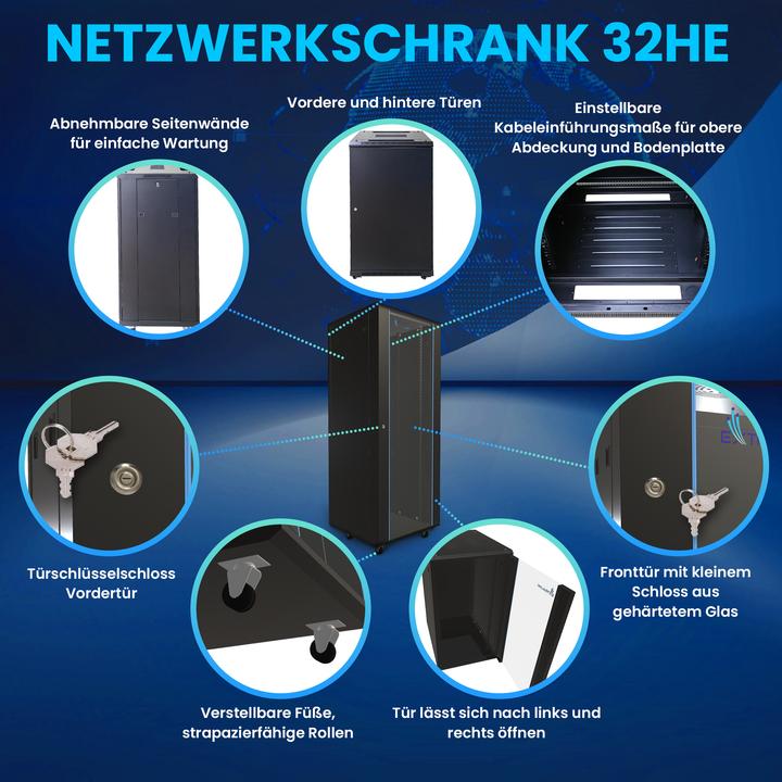 Image du produit Extralink EX.11373 (32 HE, Rack 19 pouces)