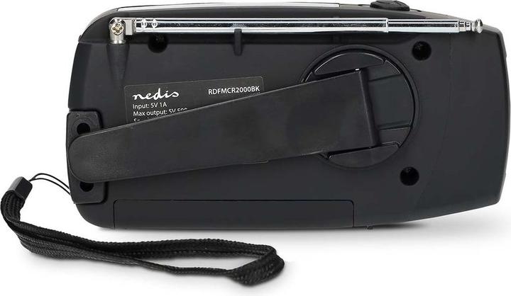 Productafbeelding Nedis Notfallradio | Tisch Ausführumg | AM / FM | Powerbank Funktion | Akkubetrieben / Handkurbel / (AM, FM)