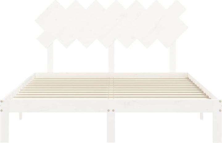 Produktbild VidaXL Massivholzbett mit Kopfteil 160x200 cm (150 x 200 cm)