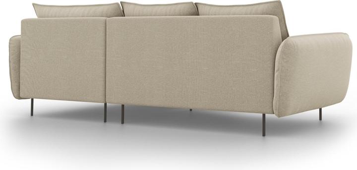 Actual product image Cosmopolitan Design Right Corner Sofa, "Vienna", 5 Seats, Beige, 255x170x95 Made in Europe (Corner sofa)