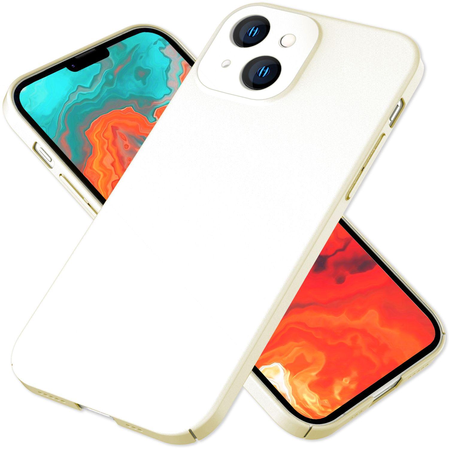 Nalia Extra Dünne Handyhülle 0,5mm (Apple iPhone 15 Plus), Smartphone Hülle, Beige