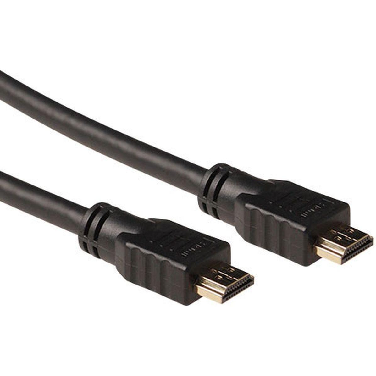 ACT AK3900 0.5m HDMI Tipo A (Standard) 2 x HDMI Tipo A (Standard) Cavo HDMI nero (0.50 m), Cavo video, Nero