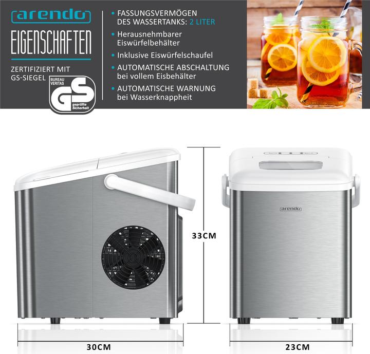 Produktbild Arendo Eiswürfelmaschine