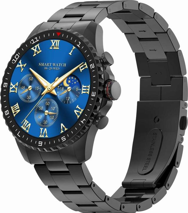 Gravity Herren-Smartwatch GT16-2 Schwarz / Schwarzes Armband