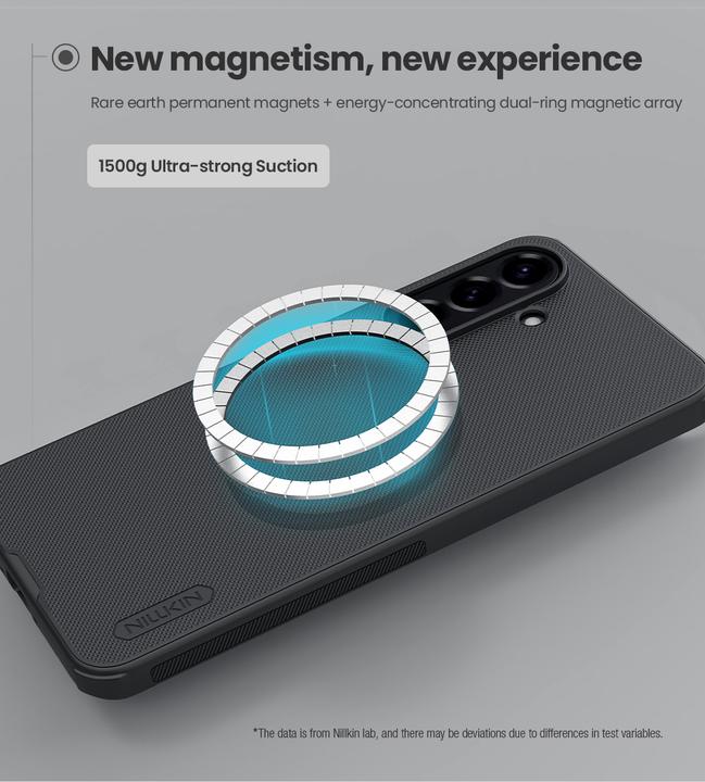 Actual product image Nillkin Super Frosted PRO magnetic back cover for Samsung Galaxy A56 5G, black (Samsung Galaxy A56 5G)