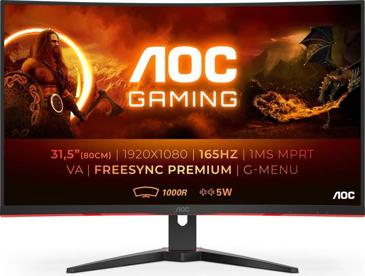 Produktbild AOC C32G2AE/BK (1920 x 1080 Pixel, 31.50")