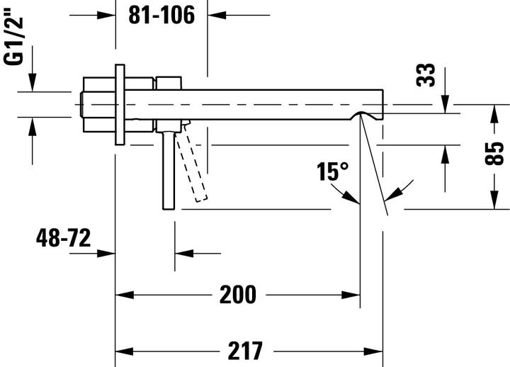Nutritional values and ingredients Duravit Circle single lever basin mixer, projection 200 mm, concealed, without pop-up waste, chrome