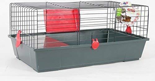 Productafbeelding Zolux KLASSIEKE kooi 70 cm, kleur: grijs / rood