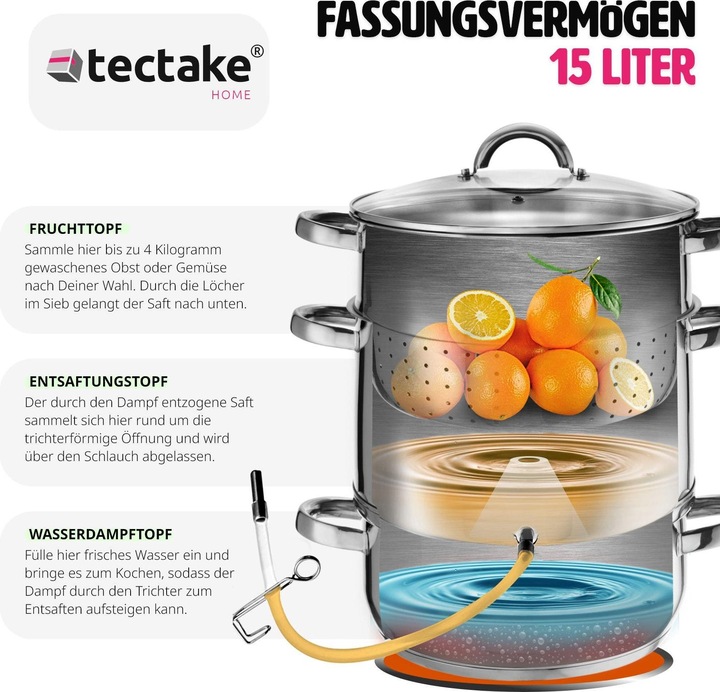 Produktbild tectake Dampfentsafter