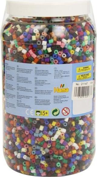 Produktbild Hama Perlen Strijkkralen in Pot - Mix (067), 13.000st.