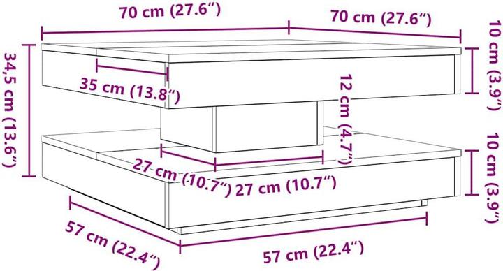 Image du produit vidaXL Couchtisch