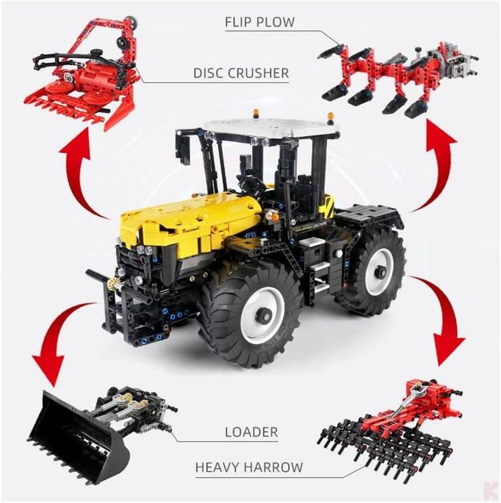 Produktbild Mould King 17019 Traktor in gelb/schwarz