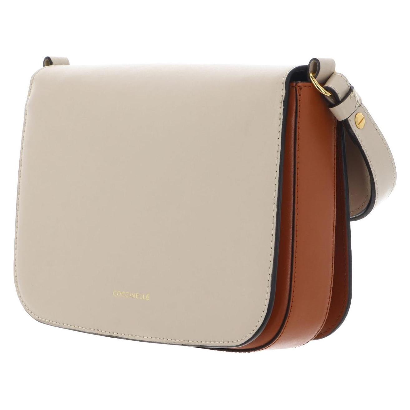 Coccinelle, Damen, Handtasche, C-Me Calf Tric Crossbody Bag, Beige