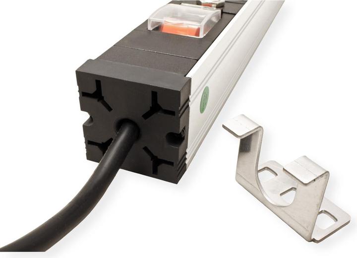Produktbild Value 19" 1HE, Steckdosenl. 7fach, Überlastsch., 3m (7 x, CEE 7/3, 3 m)