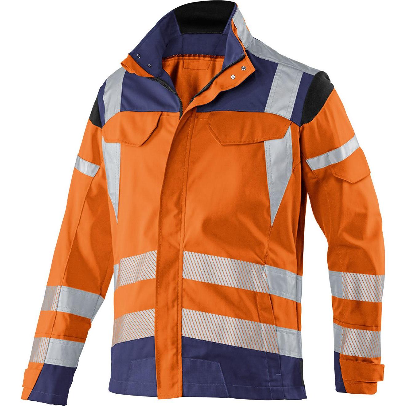 Kübler, Arbeitsjacke, Jacke REFLECTIQ PSA 2 warnorange/dunkelblau Form 1207 Grösse 46 (46)