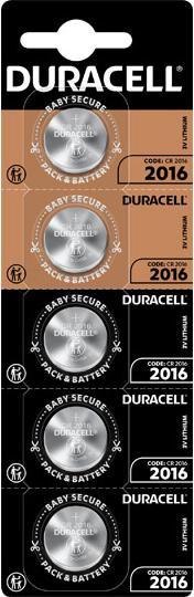 Produktbild Duracell Lithium (5 Stk., CR2016, 110 mAh)