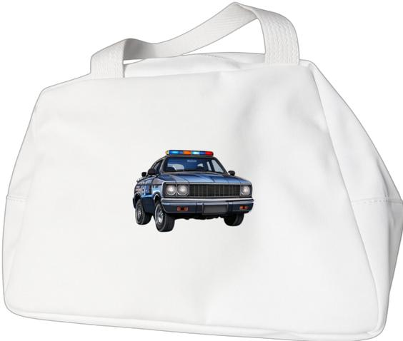Produktbild Bügelbilder Schulrucksack-Set Comic Polizeiauto