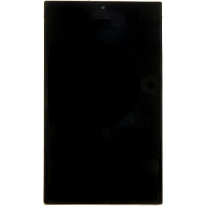 Samsung LCD-Display + Touch-Einheit + Frontcover S918 Galaxy S23 Ultra Cream (Service Pack) (Display