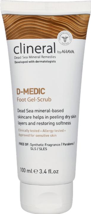 Actual product image Ahava CLINERAL Foot Gel Scrub (Foot cream & foot gel, 100 ml)