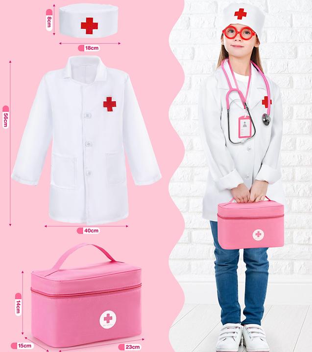 Immagine prodotto Activity Board Valigetta del dottore per bambini, set da gioco in legno, valigetta del dottore per bambini