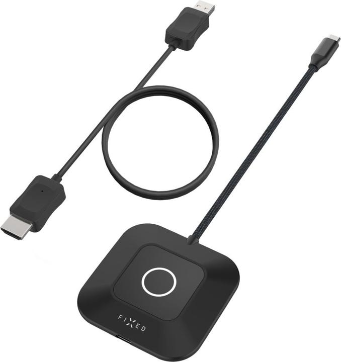 Actual product image Fixed - Wireless HDMI Extender AirLink (FIXA-AL-BK) - Plug&Play, 1080p Full HD, USB-C PD100W - Black (HDMI, 7.30 cm)