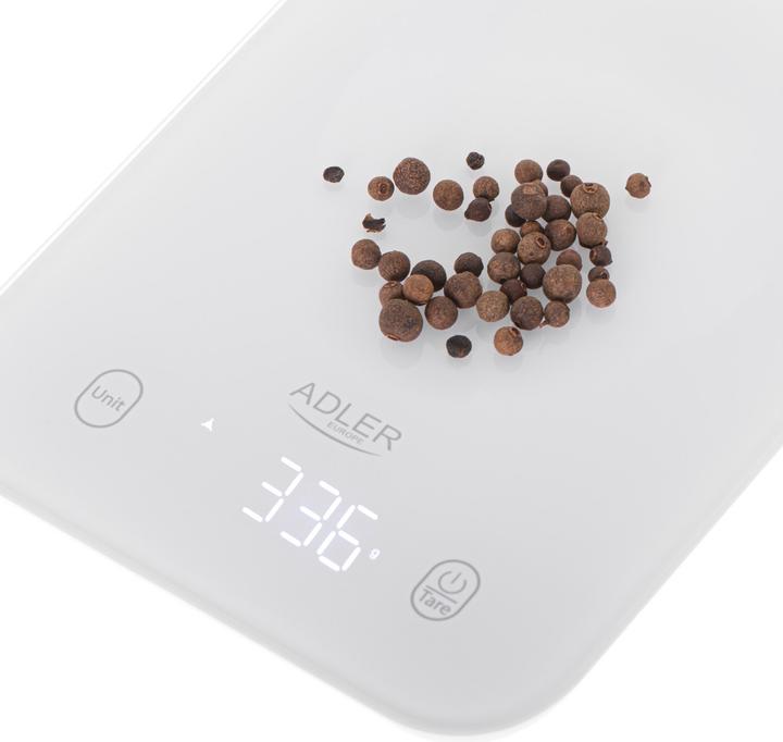 Produktbild Adler Kitchen Scale | AD 3181w | Graduation 1 g | Display type LED | White
