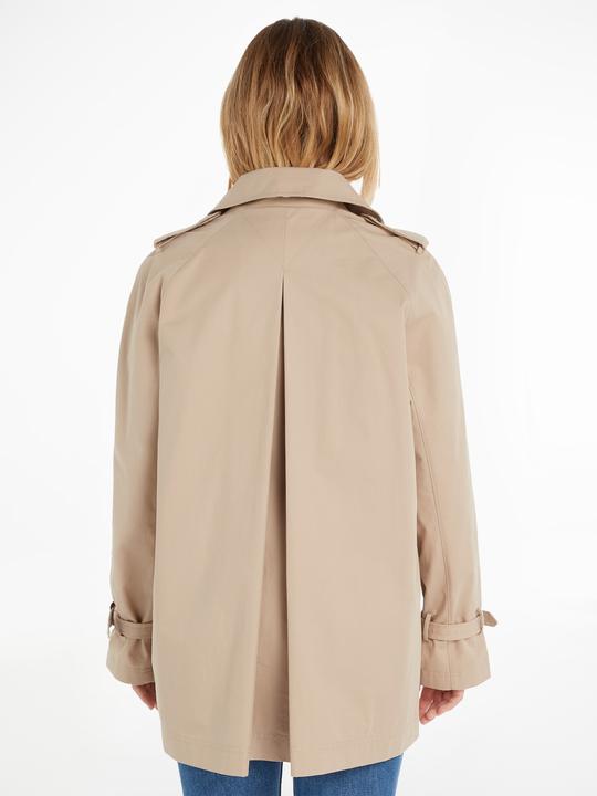 Actual product image Tommy Hilfiger Peached Cotton Short Trench