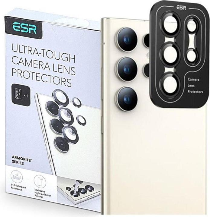 Image du produit ESR Protecteur d'appareil photo pour Samsung Galaxy S24 Ultra - Noir (1 pièce(s), Samsung Galaxy S24 Ultra)