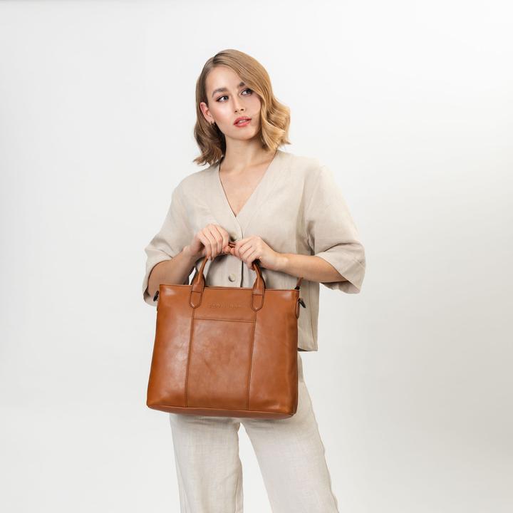 Immagine prodotto Farmhood Borsa Memphis in pelle con scomparto per laptop da 37 cm