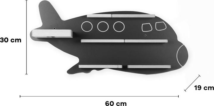 Produktbild VCM Regal Flugzeug Kinder Toniebox Tonies (60 x 19 x 30 cm)