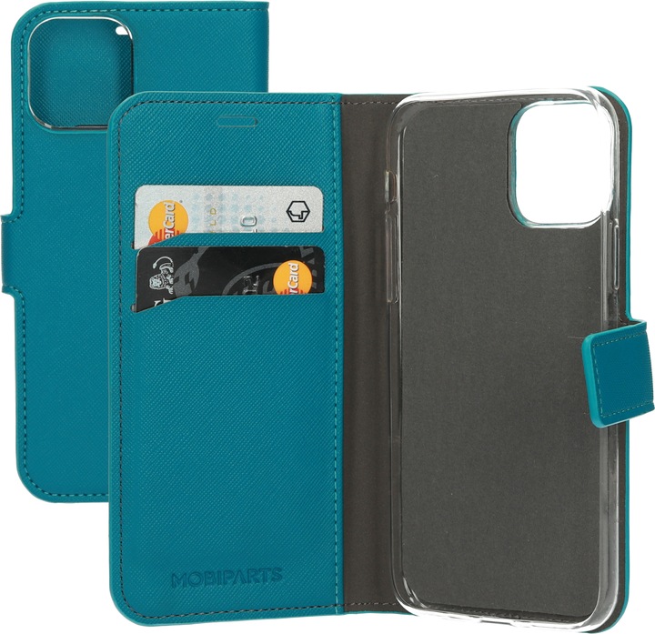 Image du produit Mobiparts Saffiano Wallet Case Apple iPhone 11 Pro Turquoise (Apple iPhone 11 Pro)