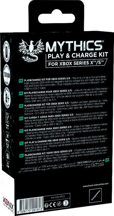Produktbild Konix Mythics Play + Charge Battery Pack (Xbox Series X)